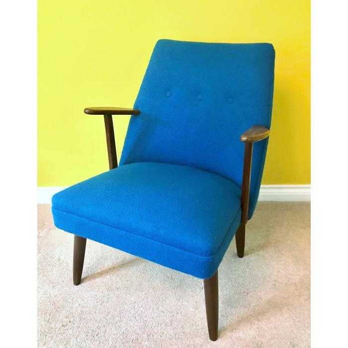 Danish teak arm chair blue textured wool1.jpg_1